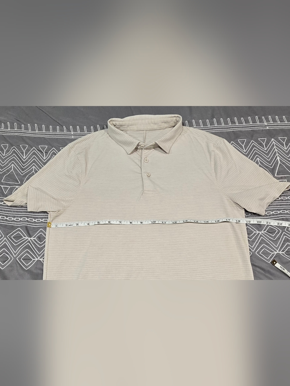 Lululemon Mens Performance Striped Polo Size Small - Picture 3 of 4